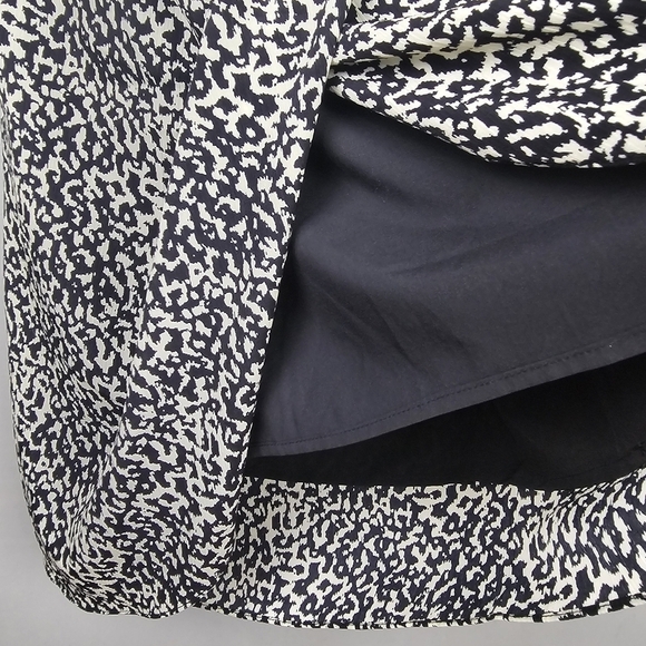 LUCY PARIS Claire Gathered Skirt Faux Wrap White Black Womens Size XS - Picture 7 of 16